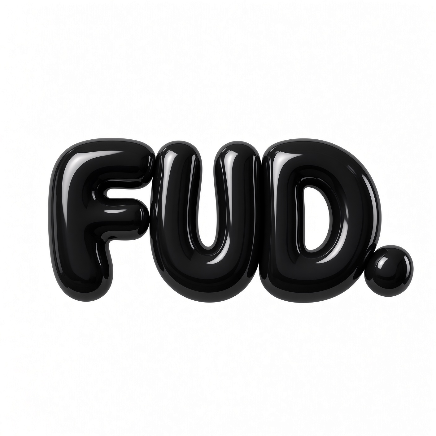 Black FUD 3D wordmark